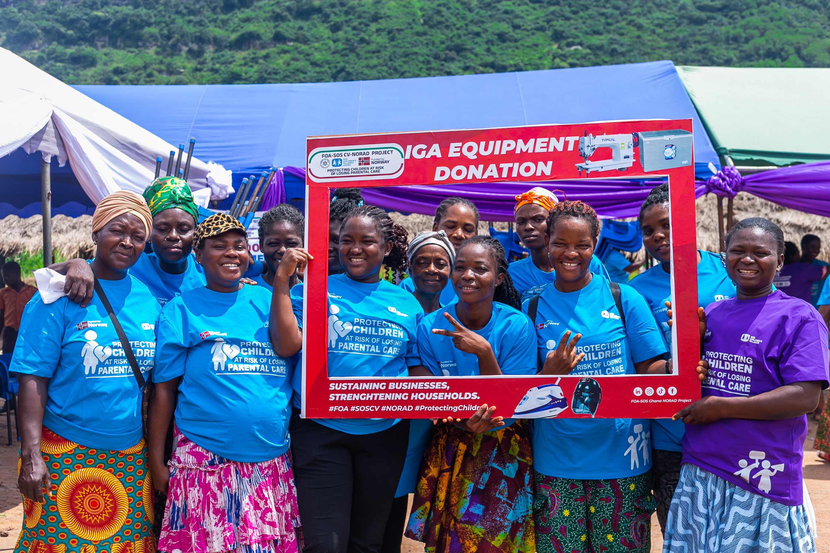 Donation and Handover of Income Generation Activity (IGA) Equipments to Caregivers.